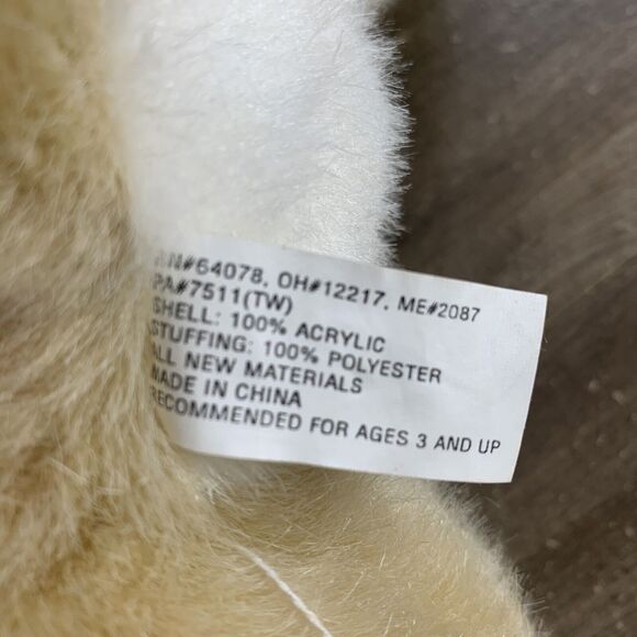 Vintage ABC Distributing Plush Bunny Rabbit Carrot Paws Stuffed Animal Toy 12" - Picture 8 of 10